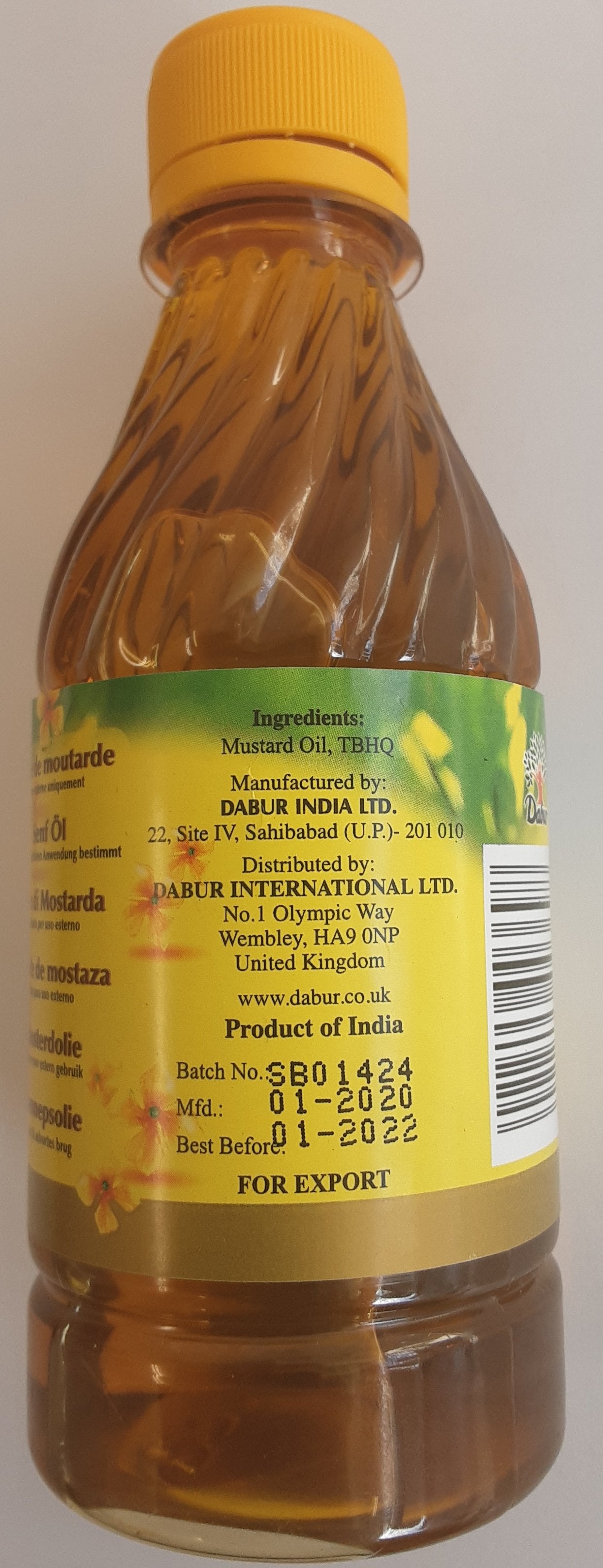 Dabur Mustard Oil 250ml MP - ExoticEstore