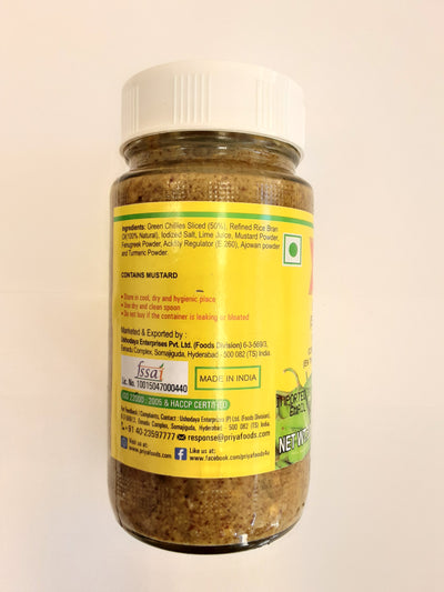 Priya Green Chilli Pickle 300g