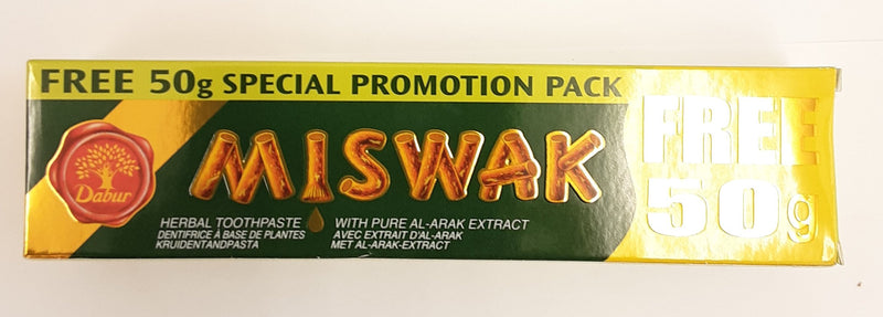 Dabur Miswak Herbal Toothpaste 120g + 50g Free