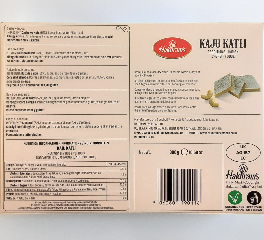Haldirams Sweets Kaju Katli 300g