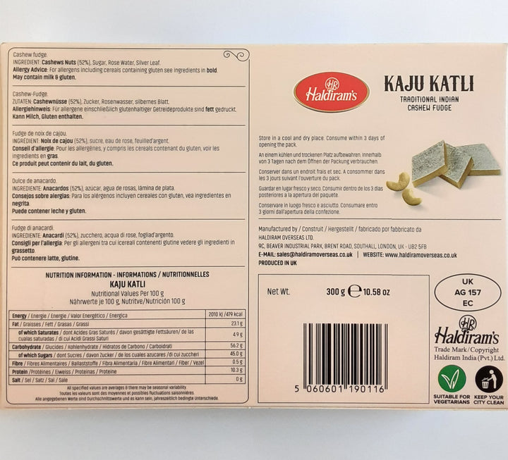 Haldirams Sweets Kaju Katli 300g
