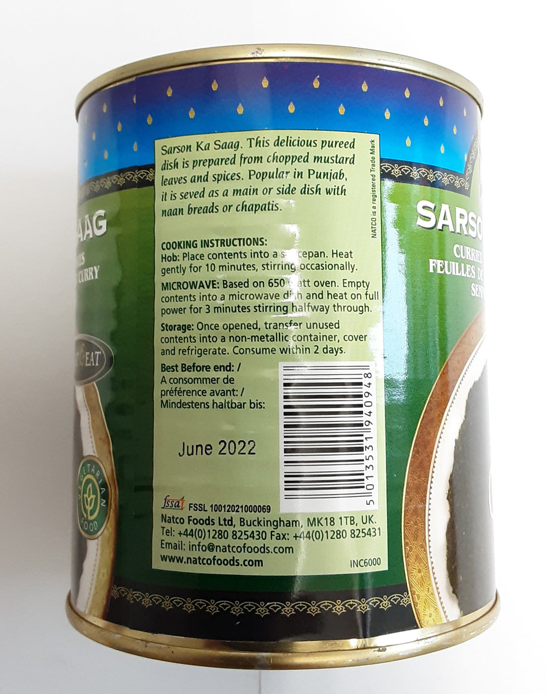 Natco Sarson Ka Saag 800g - ExoticEstore