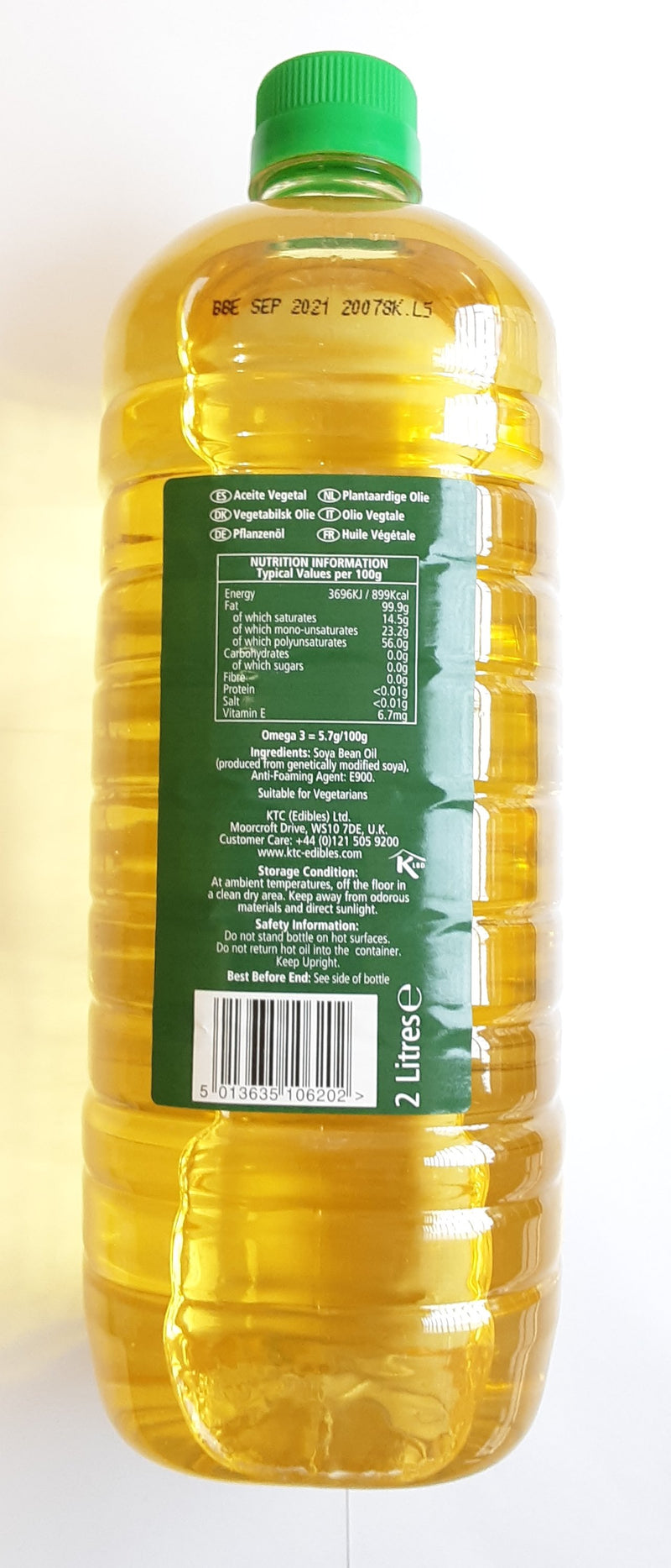 KTC Extended Life Vegetable Oil 2 Ltr