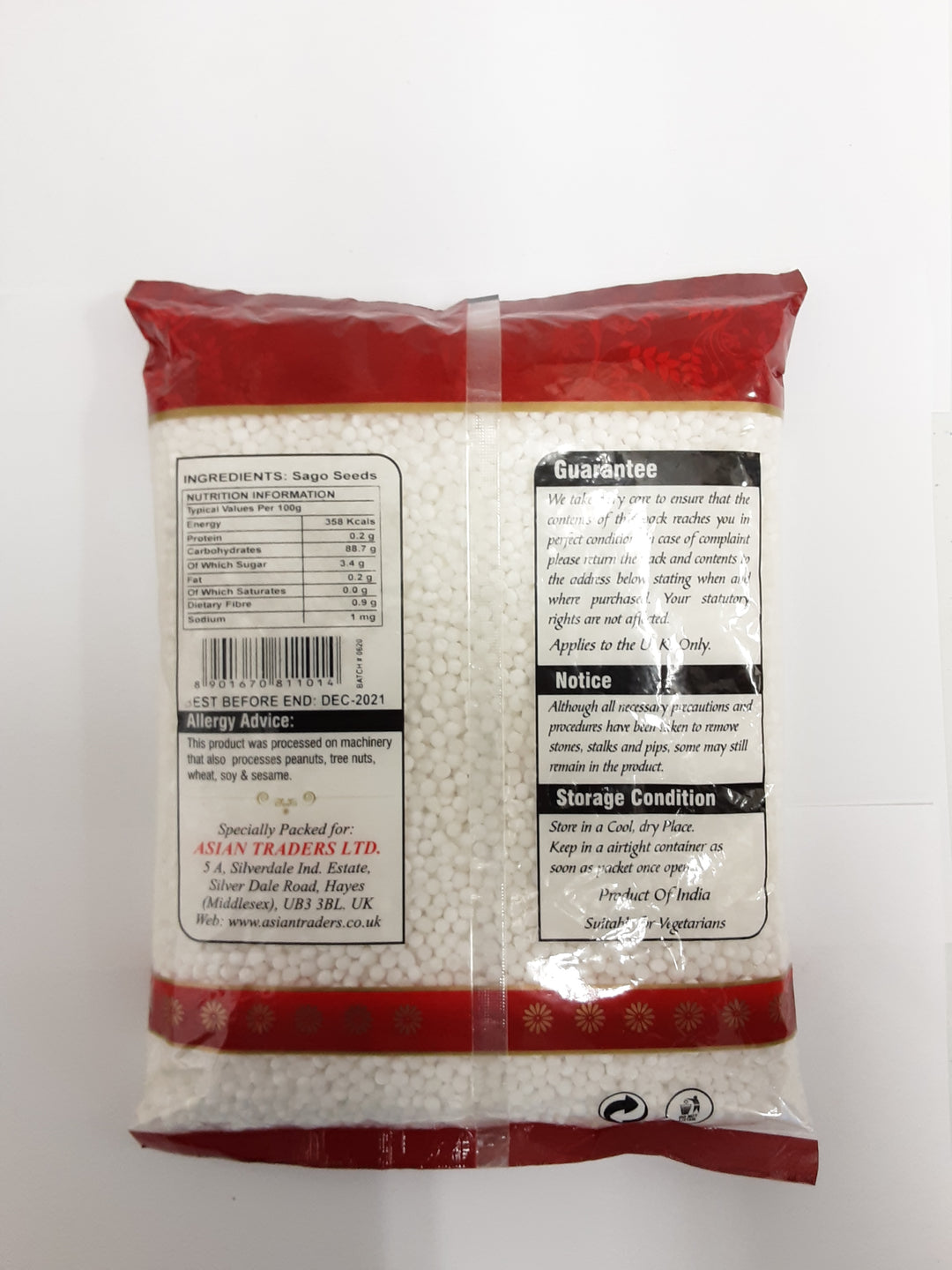 Saras Sabudana Sago Seeds 1kg
