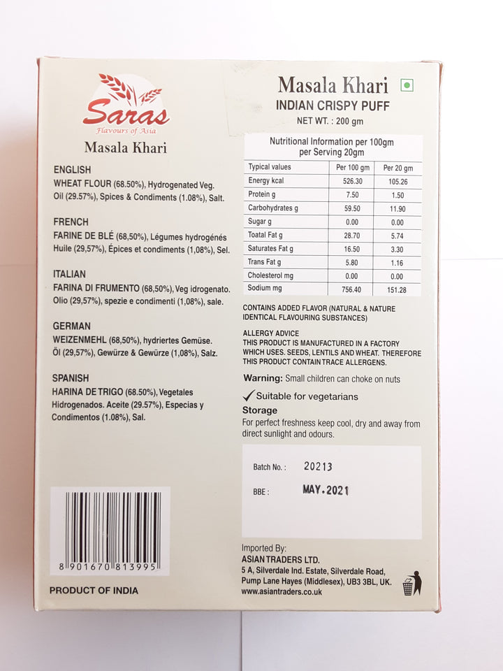 Saras Masala Khari 200g