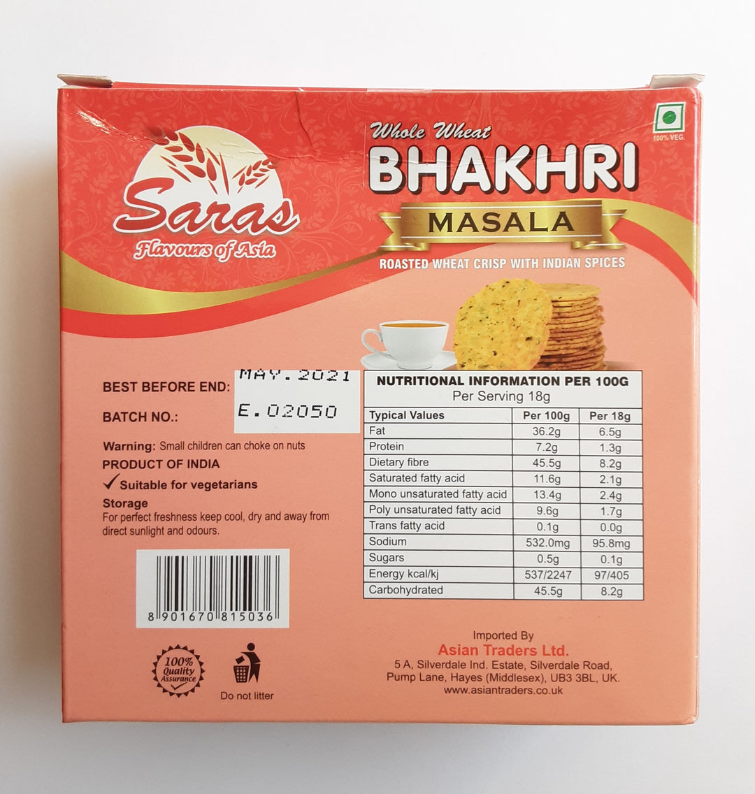 Saras Bhakhri Masala 180g
