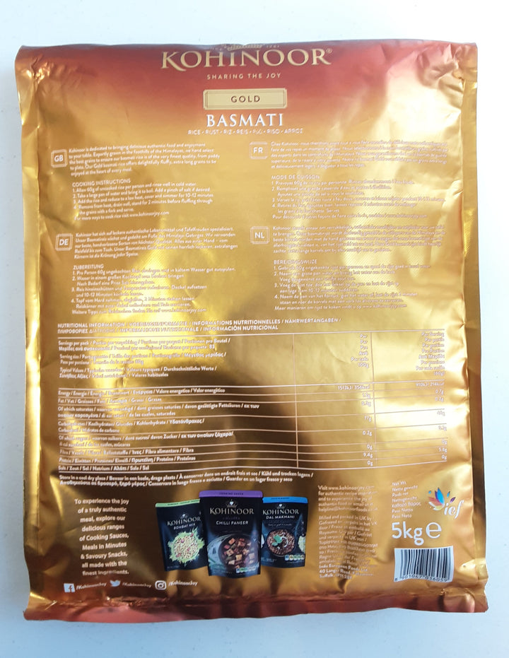 Kohinoor Rice Basmati Gold 5kg