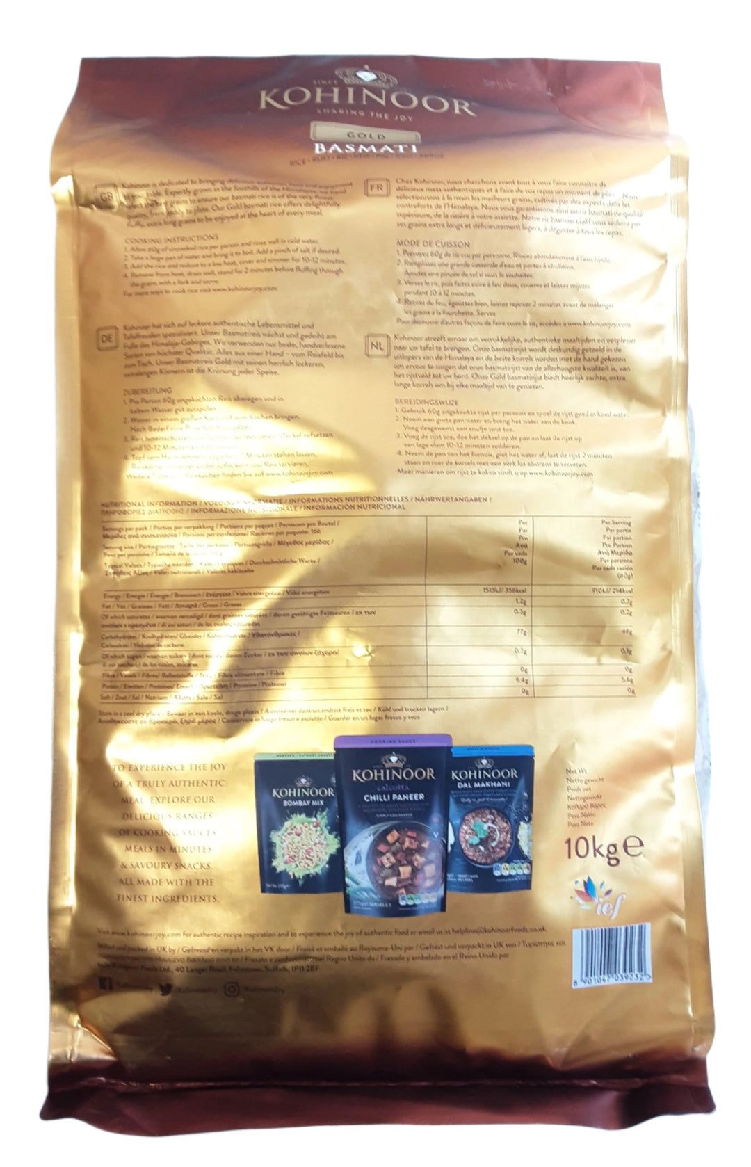 Kohinoor Rice Basmati Gold 10kg