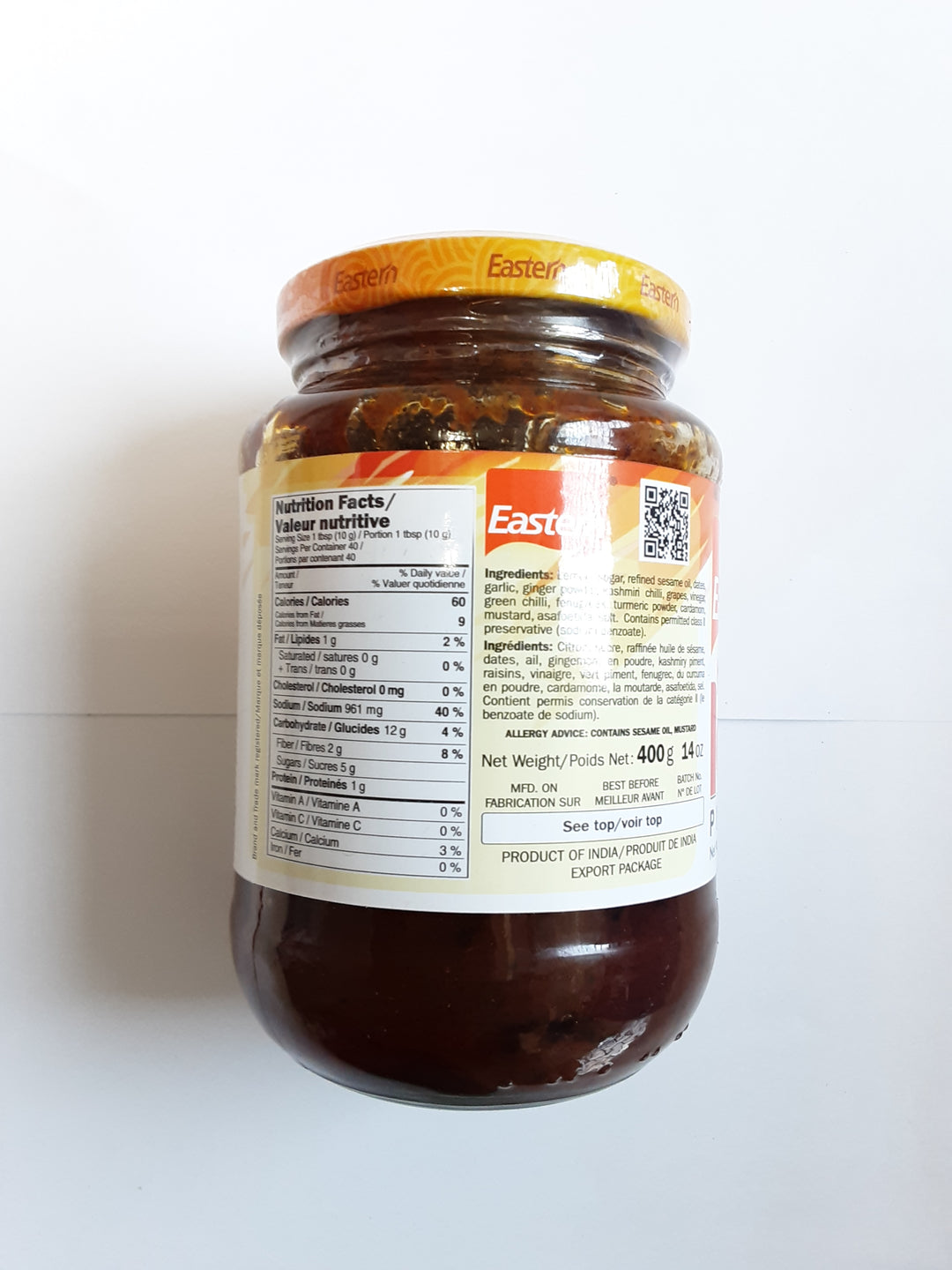 Eastern Hot & Sweet Lemon Pickle 400g - ExoticEstore