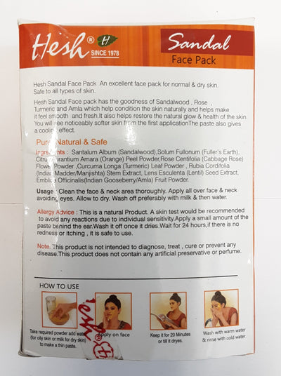 Hesh Sandal Face Pack 100g