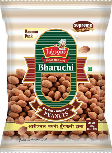 Jabsons Bharuchi Salted Roasted Peanuts 400g