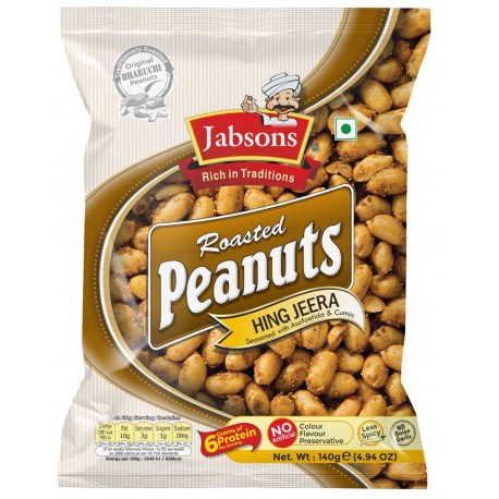 Jabsons Roasted Peanuts Hing Jeera 140g