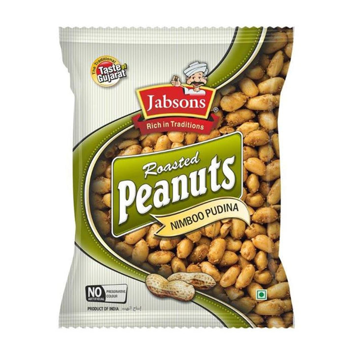 Jabsons Roasted Peanuts Nimboo Pudina 140g