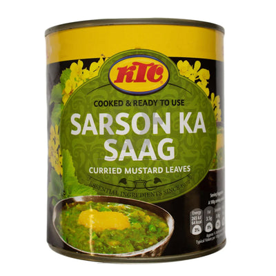 KTC Sarson Ka Saag Curried Mustard Leaves 800g PM