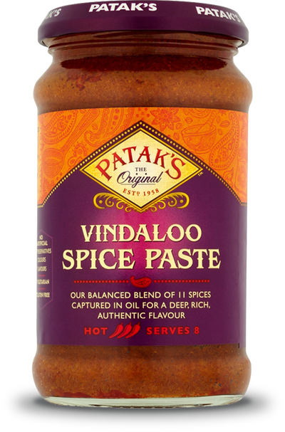 Patak's Vindaloo Spice Paste 283g - ExoticEstore
