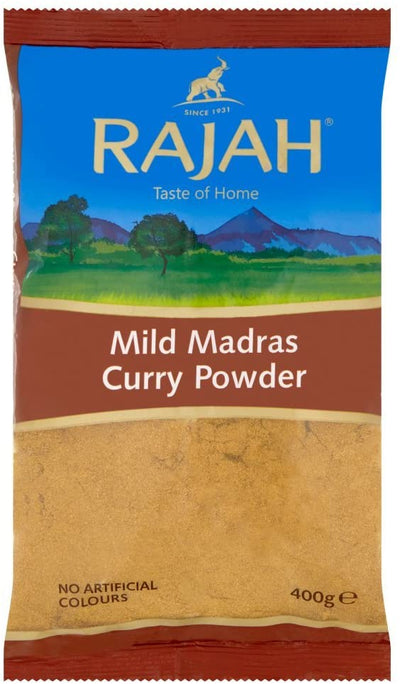 Rajah Madras Mild Curry Powder 400g - ExoticEstore