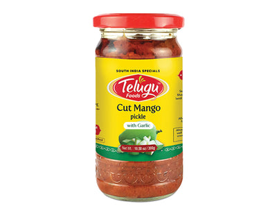 Telugu Foods Pickle Cut Mango With Garlic 300g