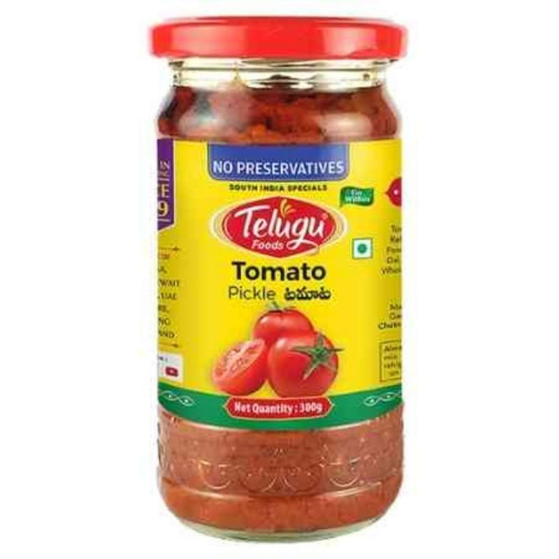 Telugu Foods Pickle Tomato With Garlic 300g