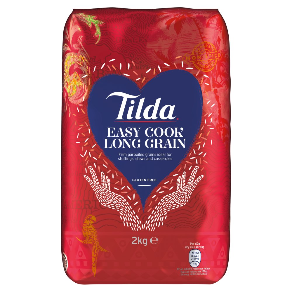 Tilda Easy Cook Long Grain Rice - 2kg