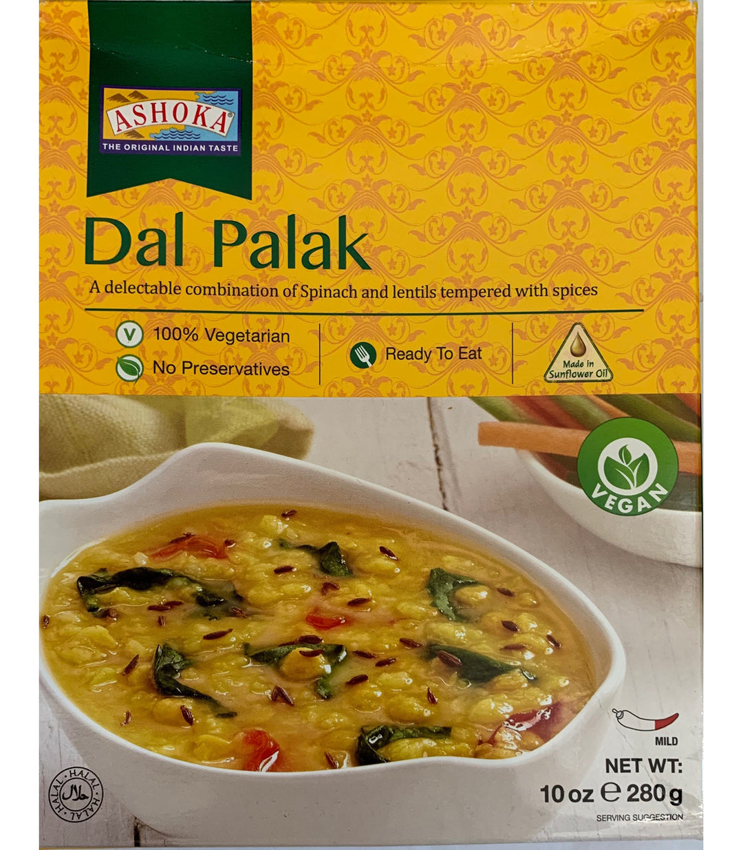 Ashoka Ready Meal Dal Palak 280g