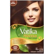 Vatika Henna Hair Colour Dark Brown 60g - ExoticEstore
