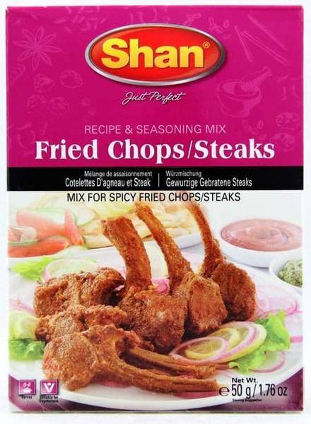 Shan Masala Fried Chops Steaks 50g Mix & Match Any 2 For £2