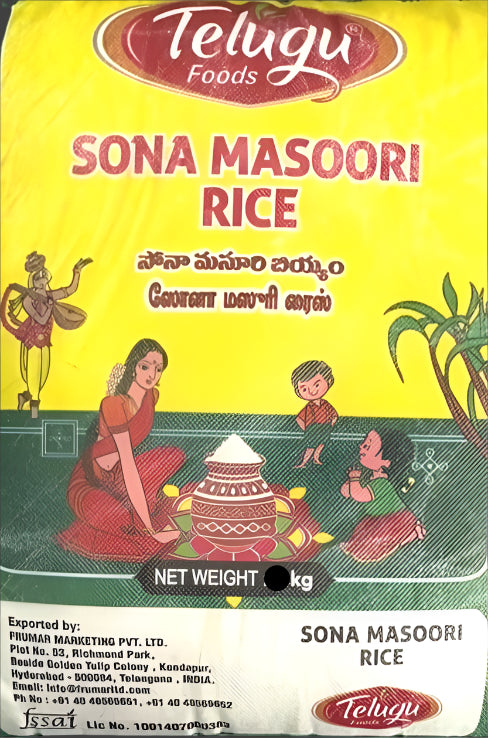 Telugu Rice Sona Masoori 9kg