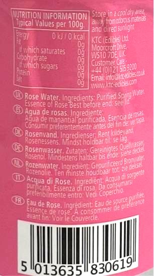 KTC Rose water 450ml