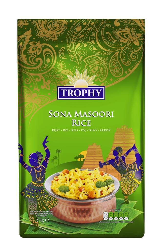 Trophy Rice Sona Masoori 10kg – ExoticEstore