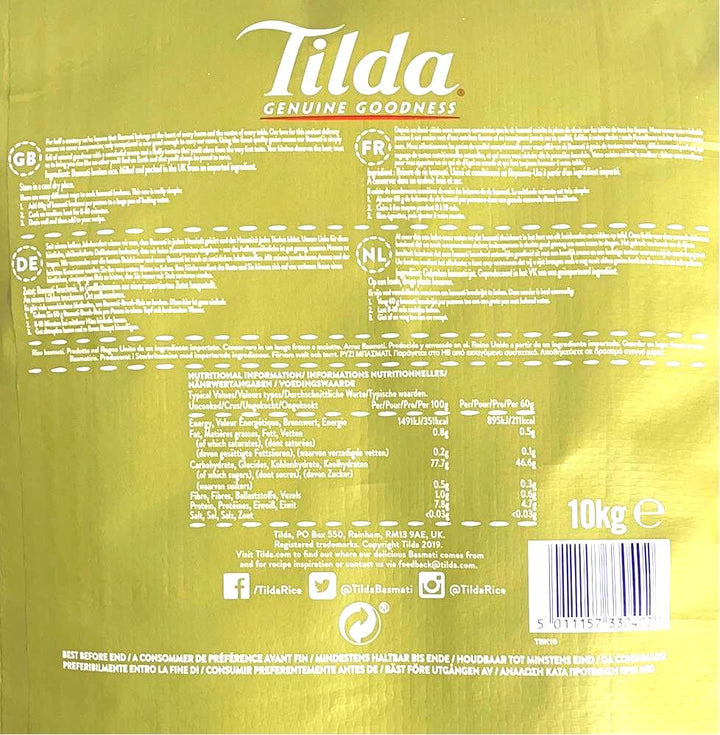 Tilda Rice Basmati Broken Superior Gluten Free 10kg