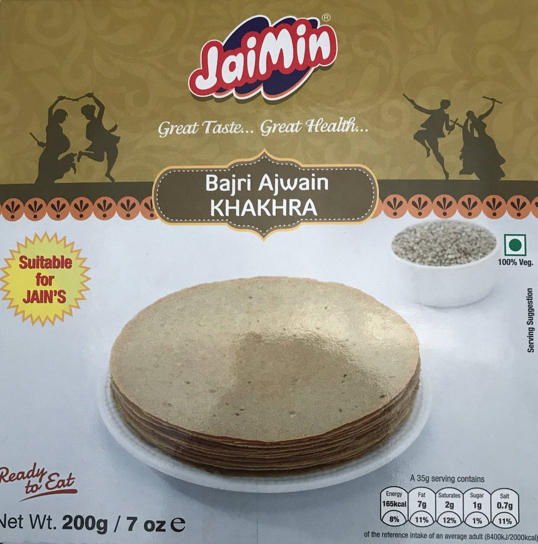 Jaimin Bajri Ajwain Khakhra 200g - ExoticEstore