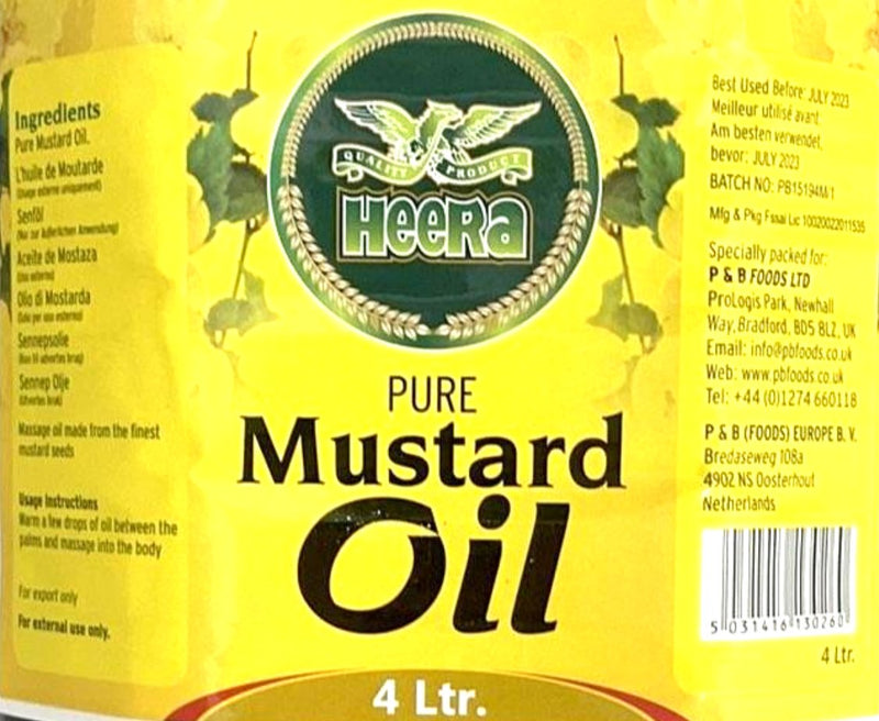 Heera Mustard Oil Pure 4ltr
