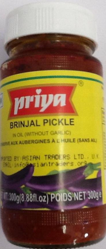 Priya Brinjal Pickle 300g - ExoticEstore