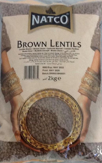 Natco Brown Lentils 2kg - ExoticEstore