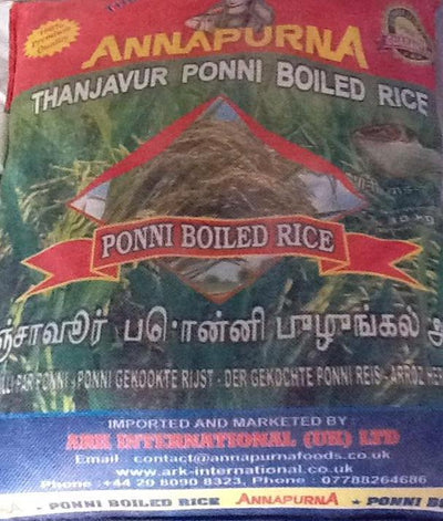 Annapurna Ponni Boiled Rice 10kg - ExoticEstore