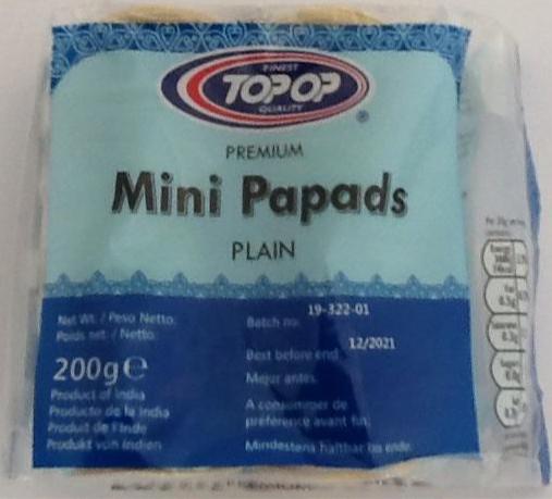 Top Op Mini Papads 100g - ExoticEstore