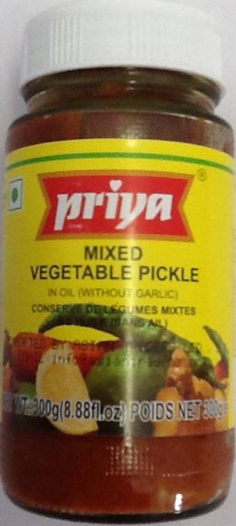 Priya Mixed Vegetable Pickle In Oil 300g - ExoticEstore