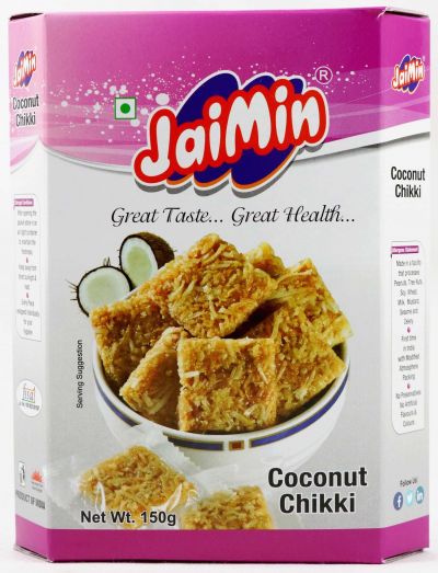 Jaimin Chikki Coconut 150g