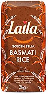Laila Golden Sella Basmati Rice 2kg - ExoticEstore
