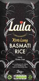 Laila Xtra Long Basmati Rice 2kg - ExoticEstore