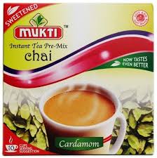 Mukti Instant Tea Pre Mix Unsweetened Cardamom 10 Serving 140g - ExoticEstore