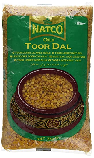 Natco Toor Dall Oily 2kg - ExoticEstore