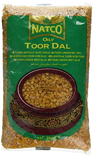 Natco Toor Dall Oily 2kg - ExoticEstore