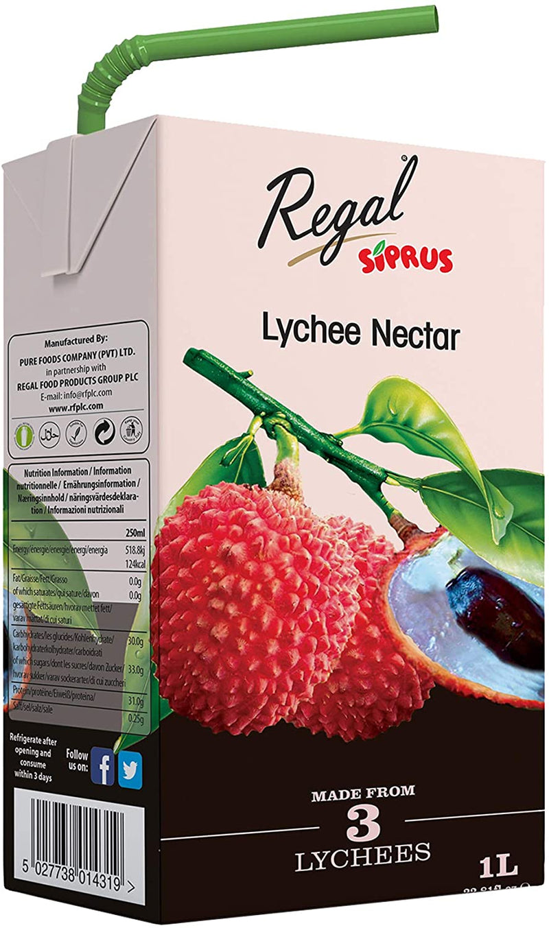 Regal Juice Lychee Nectar 6 Pack x 250ml