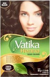 Vatika Henna Hair Colour Rich Black 60g - ExoticEstore