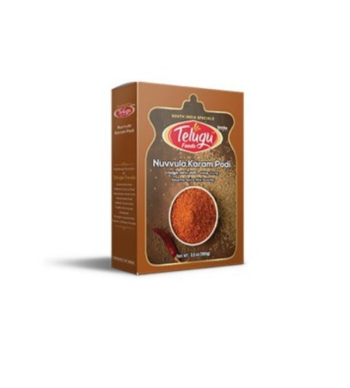 Telugu Foods Nuvvula Karam Podi Sesame Spice Mix Powder 100g