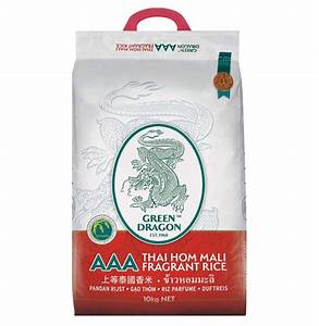 Green Dragon Rice AAA Thai Hom Mali Fragrant 10Kg - ExoticEstore