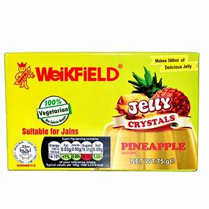Weikfield Jelly Crystals Pineapple 100% Vegetarian 75g