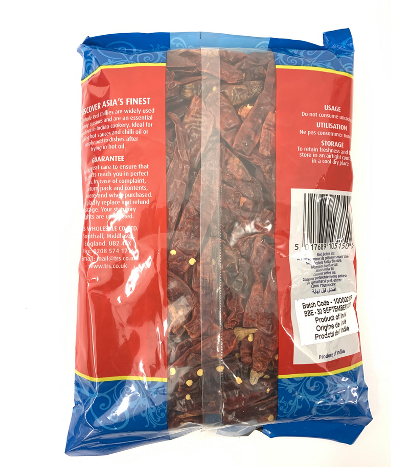 TRS Red Chillies Whole 150g